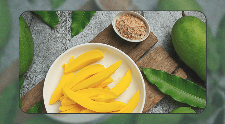необычные вкусовые сочетания, манго с солью